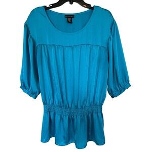ApostropheTurquoise Blouse Sz Large